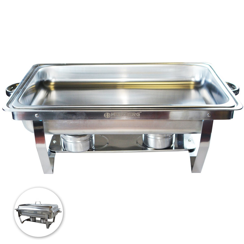 Chafing dish de acero inoxidable 9 L de una cubeta · Herzberg