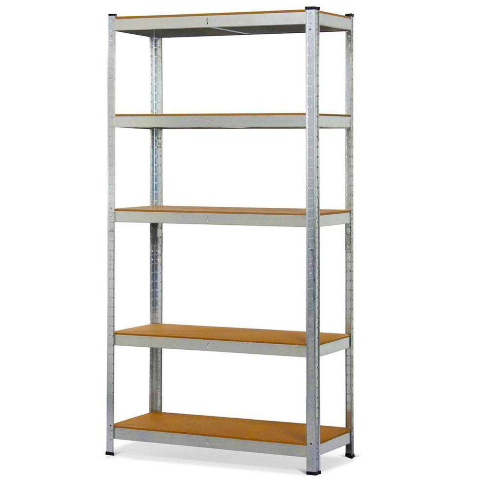 Estantería galvanizada 5 baldas 180 x 90 cm · 175 kg por balda