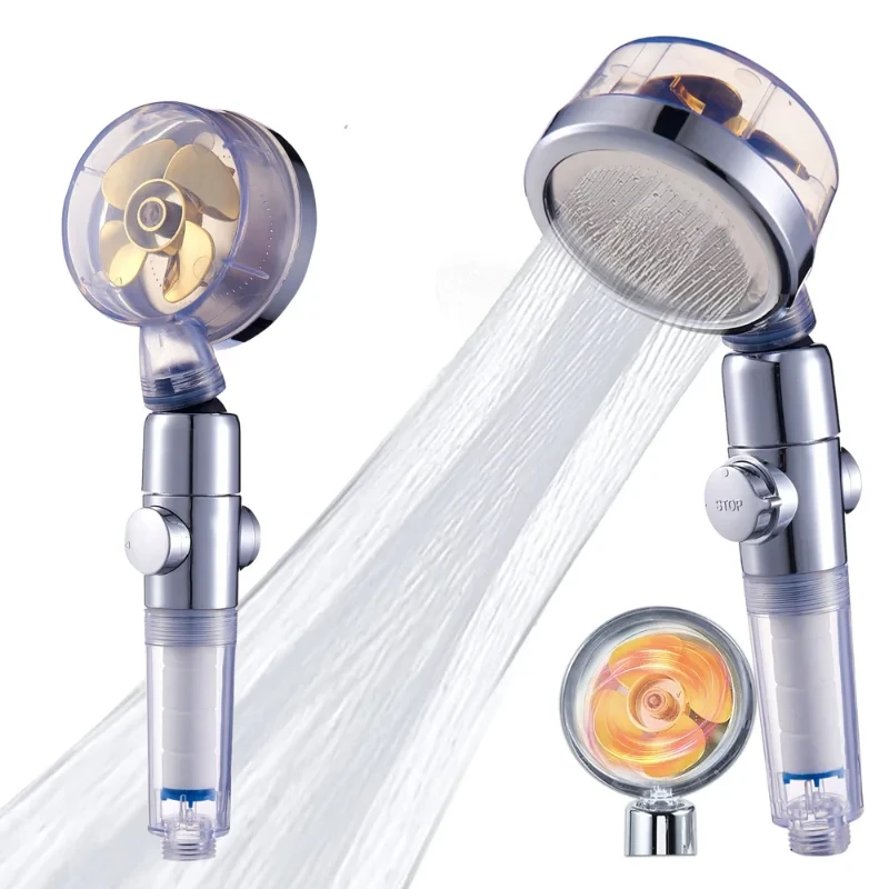 Alcachofa de ducha turbo de alta presión 26 cm · dorado