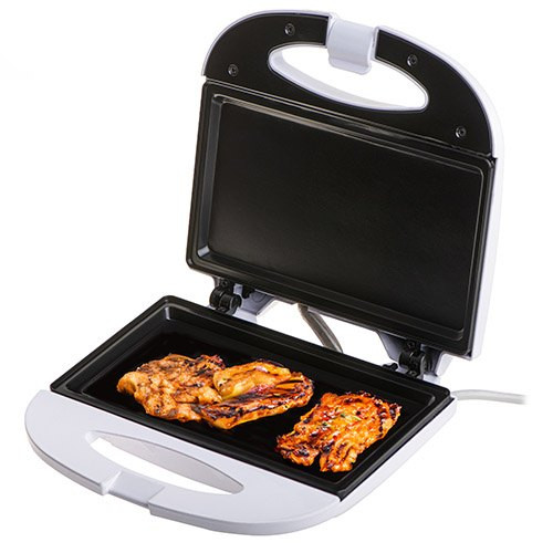 Parrilla eléctrica Adler AD-3072 · placa antiadherente de 20 x 11 cm