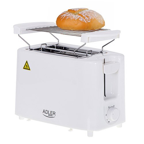 Tostadora Adler AD-3223 · 900 W con dos ranuras y descongelado
