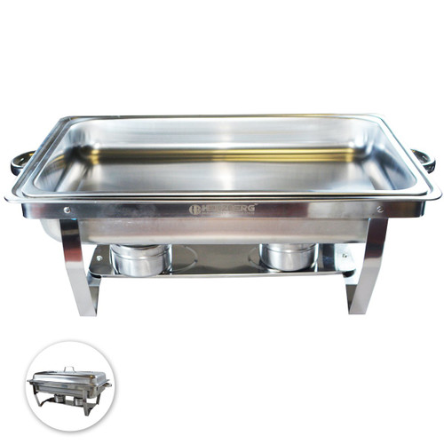 Chafing dish em aço inoxidável 9 L de uma cuba · Herzberg