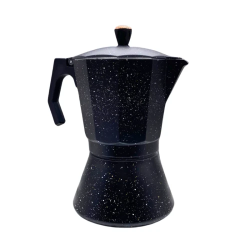 Cafeteira italiana de alumínio 12 chávenas · preta · Eisenbach