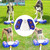 Fuente bebedero automática para perros · con 2 boquillas y pedal