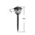 Farol solar de jardín de 44 cm · resistente al agua IP65