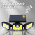 Foco solar de 100 LED con sensor de movimiento y crepuscular