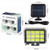Foco solar de 30 W con sensor PIR y mando · detección de 120 grados