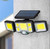 Foco solar de 192 COB con panel separado y mando · 2400 mAh