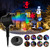 Proyector LED de copos de nieve · con movimiento para exterior
