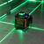Nivel láser autonivelante 360 grados · 4 líneas verdes y ±2 mm/10 m