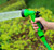 Manguera extensible de 30 metros · con pistola de 7 chorros