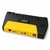 Arrancador ADM negro con panel amarillo en vista de tres cuartos, con el lateral de conexiones y dos puertos USB