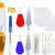 Kit de bordado para principiantes · 50 colores de hilo con bastidores