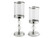 Set 3 portavelas de cristal tipo copa · 28-41 cm - imagen 2