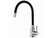 Grifo de cocina negro mate flexible con aireador - imagen 3