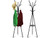 Perchero de pie metálico estilo loft · 180 cm y 9 ganchos - imagen 2