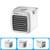 Mini climatizador USB portátil con asa · depósito 200 ml, 3 velocidades