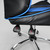 Silla gaming ADM con reposapiés · reclinable, cojín lumbar y cervical