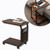 Mesa auxiliar en C con ruedas ADM · bolsillo lateral y balda inferior