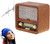 Radio retro Camry CR 1188 · madera, FM/AM, Bluetooth, USB