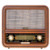Radio retro Camry CR 1188 · madera, FM/AM, Bluetooth, USB