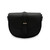 Bolso bandolera media luna de piel auténtica en color negro
