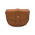 Bolso bandolera media luna de piel auténtica en color cuero