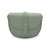 Bolso bandolera media luna de piel auténtica en color menta