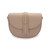 Bolso bandolera media luna de piel auténtica en color rosa empolvado