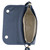 Bolso bandolera con solapa de piel auténtica, detalle
