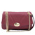 Bolso de hombro acolchado con cadena en color burdeos