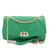 Bolso de hombro acolchado con cadena en color verde