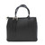 Bolso de mano de piel con hebillas en color negro