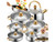 Batería de cocina 11 piezas con hervidor OR200 · inox y oro