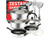 Batería de cocina 11 piezas con accesorios OR204