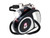 Correa extensible automática 5 m con LED · negra