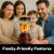 Batidora de vaso y molinillo 2 en 1 800 W · rojo · Comfy Nest