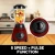 Batidora de vaso y molinillo 2 en 1 800 W · rojo · Comfy Nest