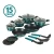 Batería de cocina 15 piezas mármol · azul · Herzberg