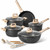 Bateria de cocina de 14 piezas con wok en granito negro Just Perfecto JL-778 vista de conjunto