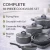 Batería de cocina 10 piezas mármol con asadera · Herzberg