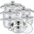Batería de cocina 12 piezas acero inoxidable · Herzberg