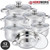 Batería de cocina 12 piezas acero inoxidable · Herzberg