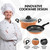 Batería 9 piezas antiadherente cobre con bandeja de horno · Herzberg
