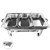 Chafing dish de acero inoxidable 9 L con 3 cubetas · Herzberg