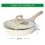 Sartén honda de granito 24 cm con tapa · beige · Just Perfecto