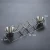 Soporte para tacos de acero inoxidable con 2 cuencos
