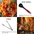 Juego de 6 utensilios de cocina de PBT · negro y rojo