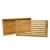 Tabla de cortar pan de bambú macizo 37 x 20 cm