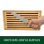 Tabla de cortar pan de bambú macizo 37 x 20 cm